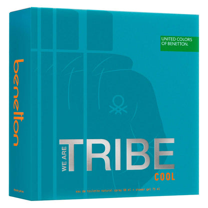 Set Benetton We Are Tribe Cool 2Pzs 90Ml Edt Spray/ Shower Gel 75Ml - Hombre