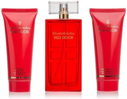 Set Elizabeth Arden Red Door 3Pzs 100Ml Edt Spray/ Body Lotion 100Ml/ Shower Gel 100Ml - Mujer
