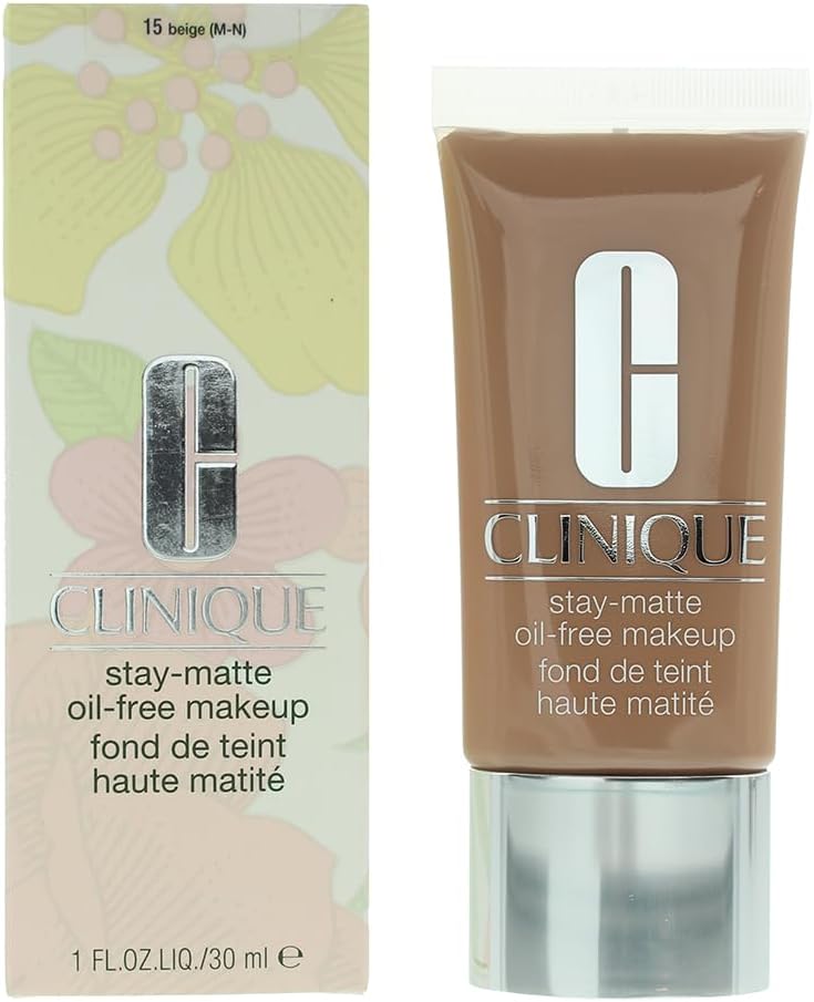 Clinique Base Stay-Matte Oil-Free Makeup 15 Beige 30Ml/1Floz - Mujer