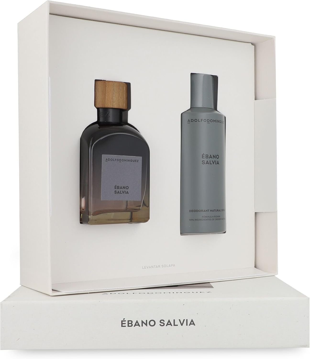 Set Adolfo Dominguez Ebano Salvia 2Pzs 120Ml Edp Spray/ Desodorante 150Ml Spray - Hombre