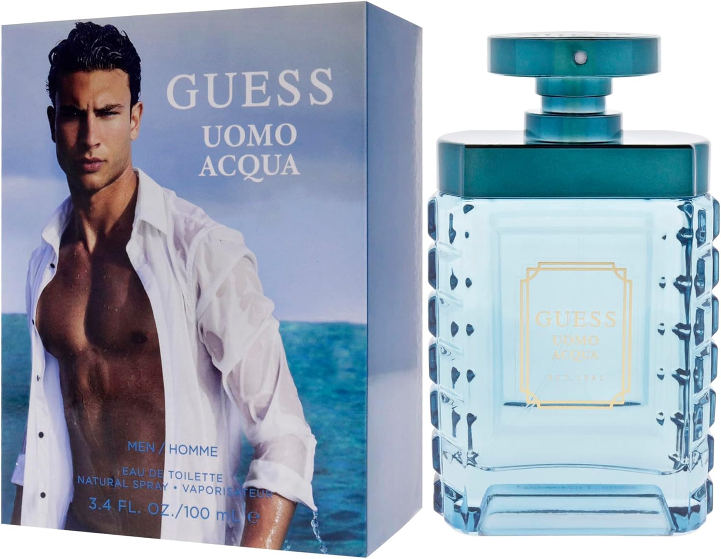 Guess Uomo Acqua Homme 100Ml Edt Spray - Hombre