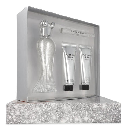 Paris Hilton Set Paris Hilton Platinum Rush 4Pzs 100Ml Edp Spray/ Shower Gel 90Ml/ Body Lotion 90Ml/ 10Ml Edp Spray - Mujer