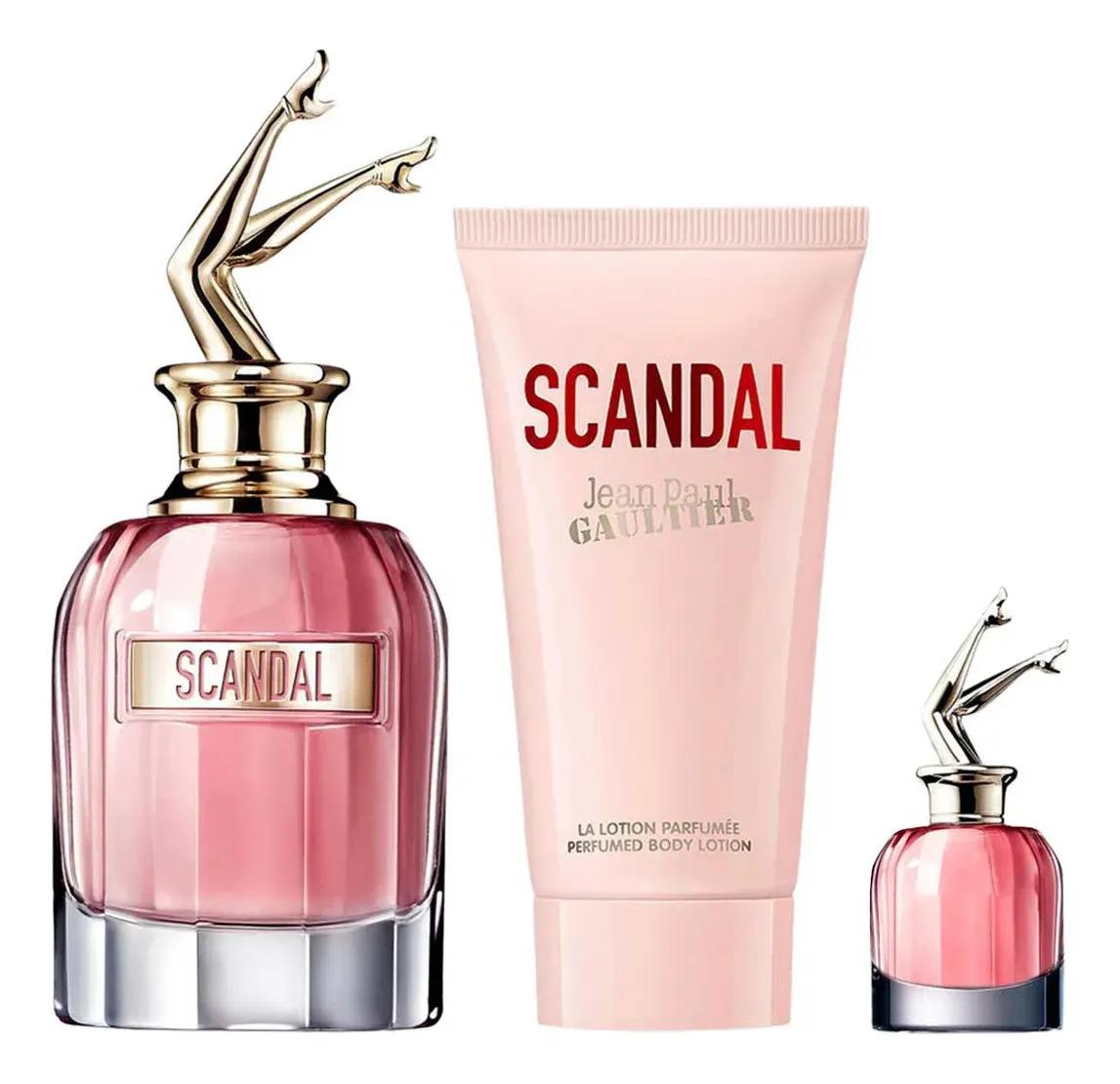 Jean Paul Gaultier Set Jean Paul Gaultier Scandal 3Pzs 80Ml Edp Spray/ Body Lotion 75Ml/ 6Ml Edp Para Mujer