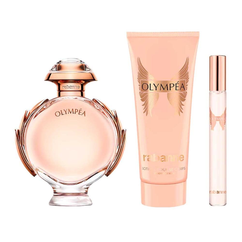 Set Olympea 3Pzs 80Ml Edp Spray/ Body Lotion 100Ml/ 10Ml Edp Spray - Mujer