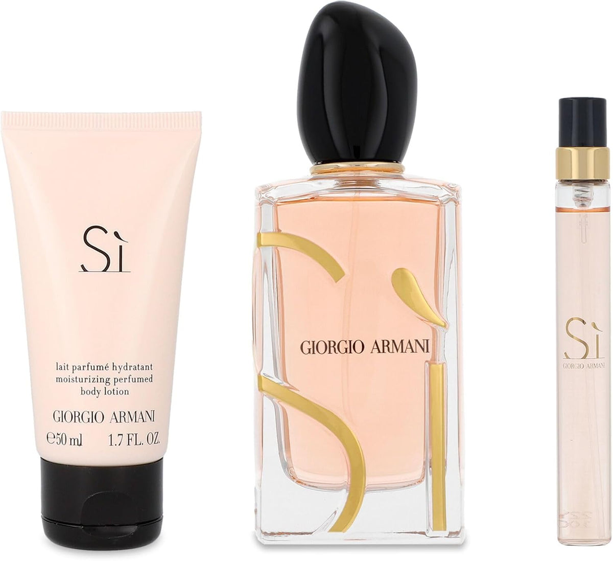 Set Giorgio Armani Si 3Pzs 100Ml Edp Spray/ Body Lotion 50Ml/ 10Ml Edp Spray - Mujer