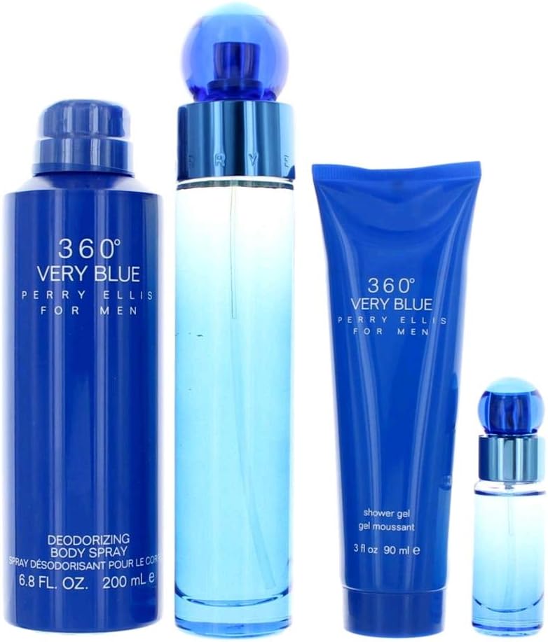 Set 360 Very Blue Perry Ellis 4 Pz - Hombre