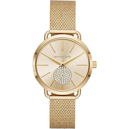 Michael Kors Reloj Mk3844 para Mujer con Diseño Elegante y Correa de Metal Dorado