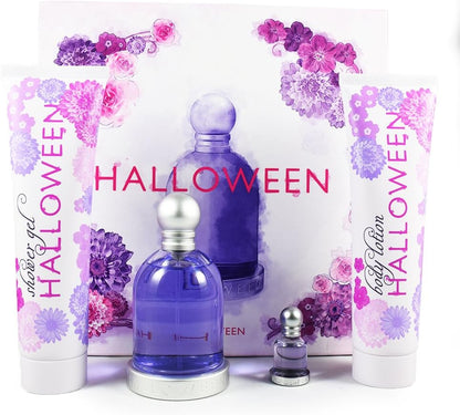 Set Halloween 4Pzs 100Ml Edt Spray/ Body Lotion 150Ml/ Shower Gel 150Ml / 4.5Ml Edt - Mujer