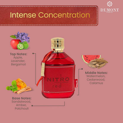 Dumont Nitro Red Pour Homme 100Ml Edp Spray - Hombre