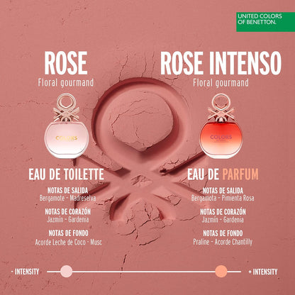 Colors Rose Intenso Benetton 80 ml Edp Spray - Mujer