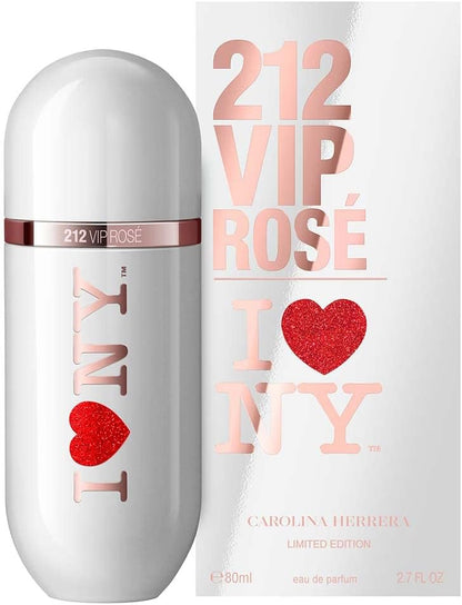 212 VIP Rose I Love NY Dama Carolina Herrera 80 ml Edp Spray - Mujer