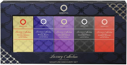 Set Orientica Luxury Collection Miniaturas Unisex Orientica 5pz 7.5ml C/u