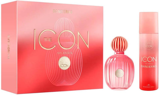 Set Banderas The Icon Splendid 2Pzs 100Ml Edp Spray/ Desodorante 150Ml Spray - Mujer