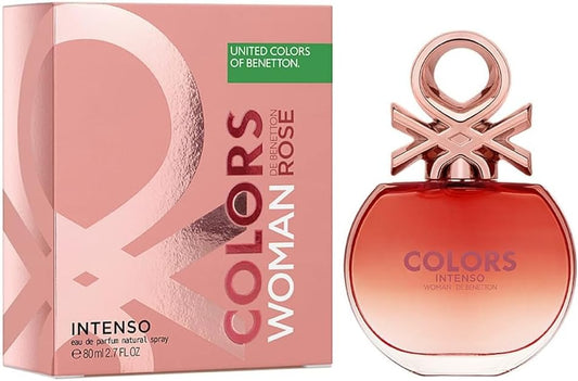 Colors Rose Intenso Dama Benetton 80 ml Edp Spray - Mujer