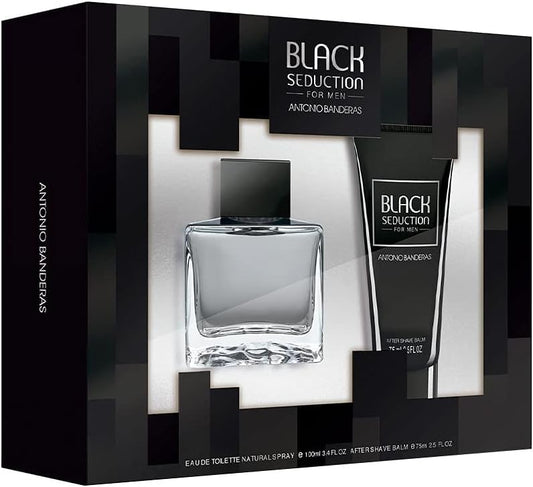 Set Black Seduction 2Pz 100Ml Edt Spray/ After Shave 75Ml - Hombre