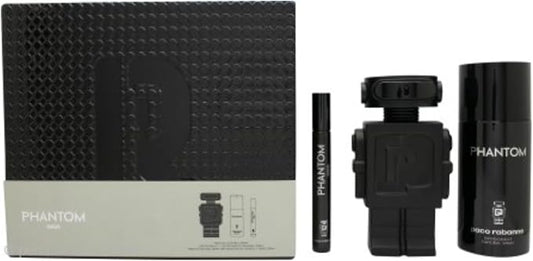 Set Phantom Parfum 3Pzs 100Ml Edp Spray/ Desodorante 150Ml Spray/ 10Ml Edp Spray - Hombre