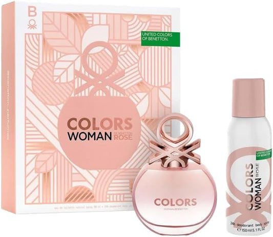 Set Colors Rose Dama Benetton 2 Pz - Mujer