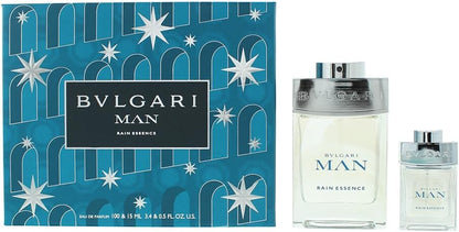 Set Bvlgari Man Rain Essence 2Pzs 100Ml Edp Spray/ 15Ml Edp Spray - Hombre
