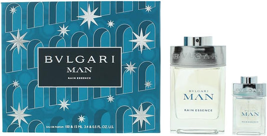 Set Bvlgari Man Rain Essence 2Pzs 100Ml Edp Spray/ 15Ml Edp Spray - Hombre