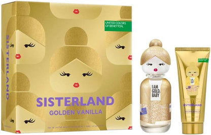 Set Benetton Sisterland Golden Vanilla 2Pzs 80Ml Edp Spray/ Body Lotion 75Ml - Mujer | Perfumes y Fragancias PriceOnLine