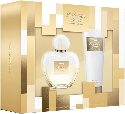 Set Her Golden Secret 2Pz 80Ml Edt Spray/ Body Lotion 75Ml - Mujer