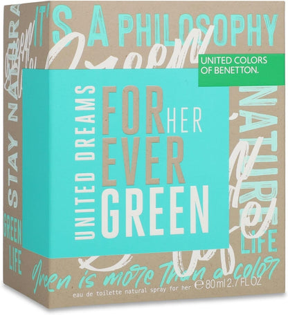 Benetton Forever Green 80Ml Edt Spray - Mujer