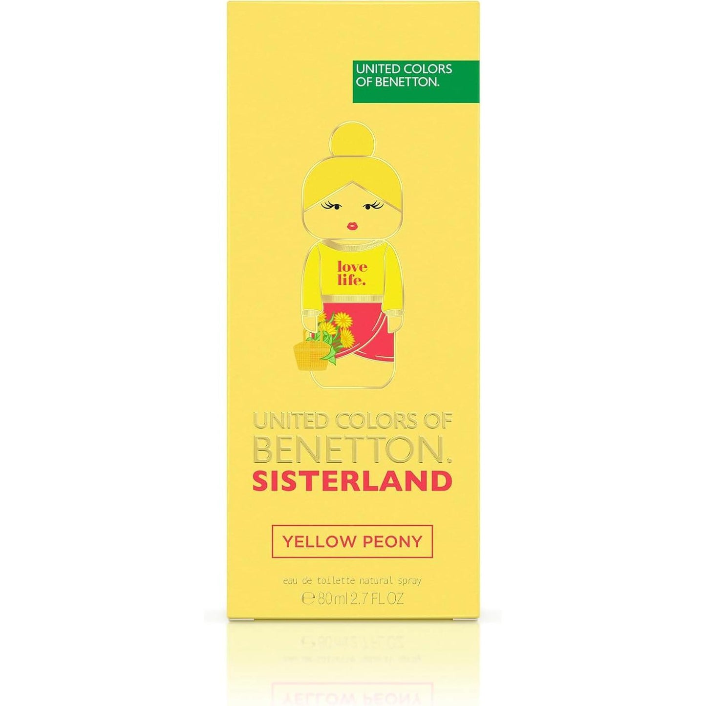 Benetton Sisterland Yellow Peony 80Ml Edt Spray - Mujer
