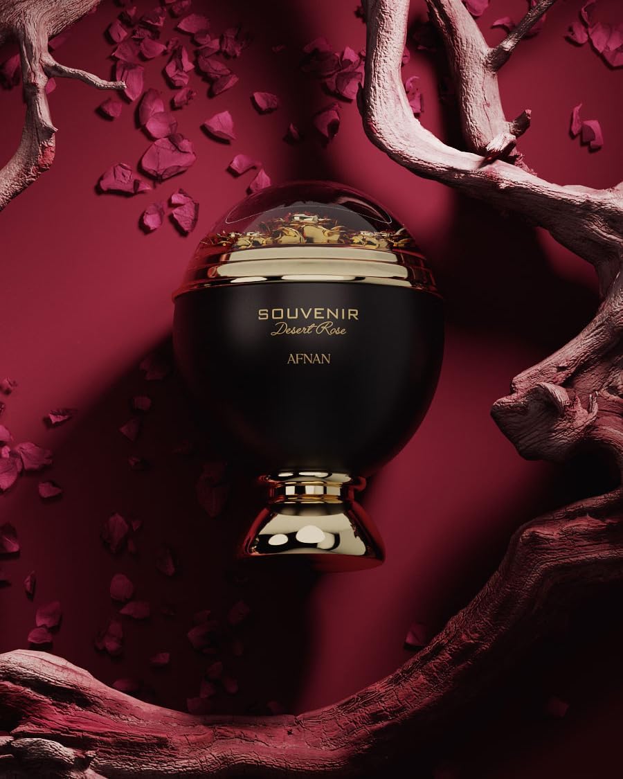 Set Afnan Souvenir Desert Rose 3Pzs 100Ml Edp Spray/ Body Lotion 100Ml/ Shower Gel 100Ml - Mujer