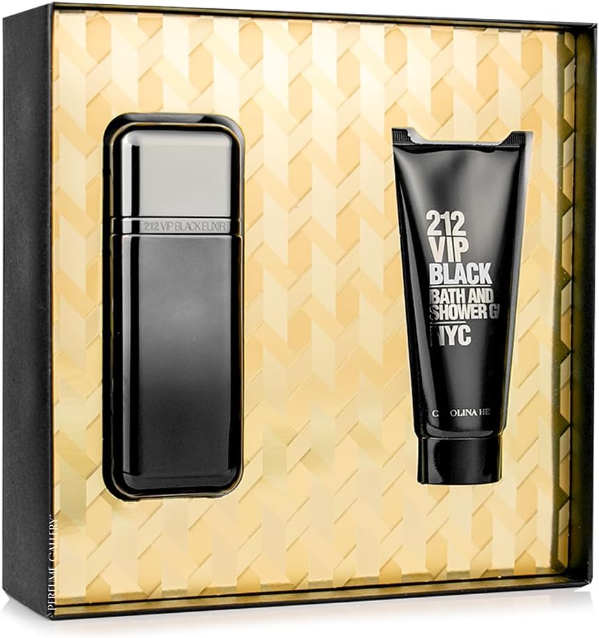 Set 212 Vip Black Elixir 2Pzs 100Ml Edp Spray/ Shower Gel 100Ml - Hombre