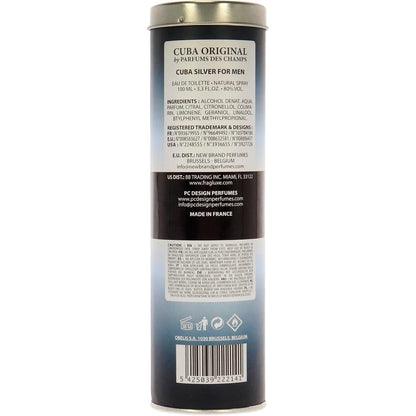 Cuba Silver Des Champs 100 ml Edt Spray - Hombre