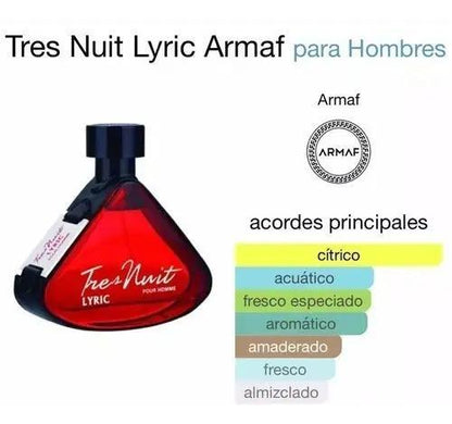 Armaf Tres Nuit Lyric Pour Homme 100Ml Edp Spray - Hombre