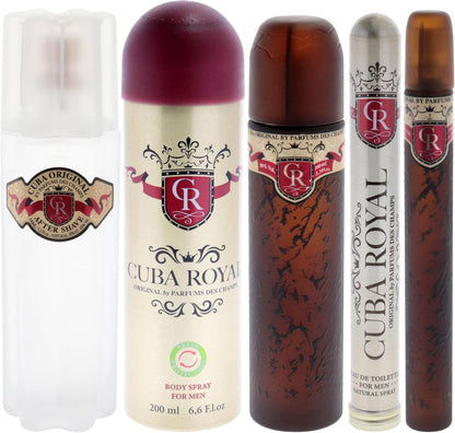 Set Cuba Royal 4Pzs 100Ml Edt Spray/ After Shave 100Ml/ Desodorante 200Ml Spray/ 35Ml Edt Spray - Hombre