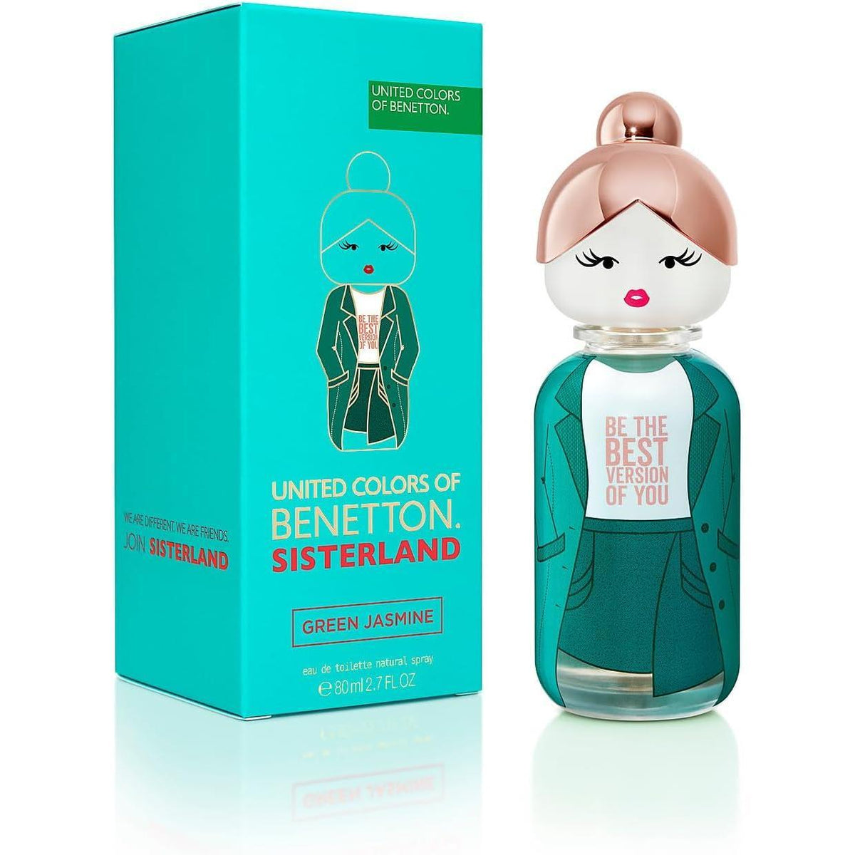 Benetton Sisterland Green Jasmine 80 ml Edt Spray - Mujer