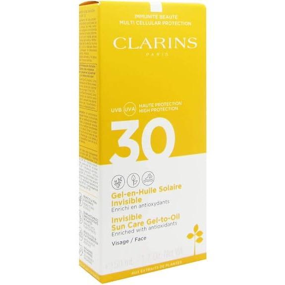 Clarins Protector Solar Invisible Sun Care Gel To Oil Spf30 - 50Ml - Unisex