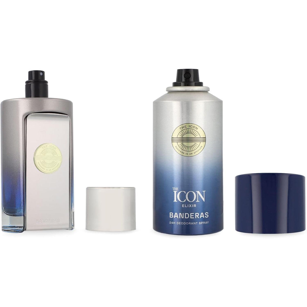 Set Banderas The Icon Elixir 2Pzs 100Ml Edp Spray/ Desodorante 150Ml Spray - Hombre