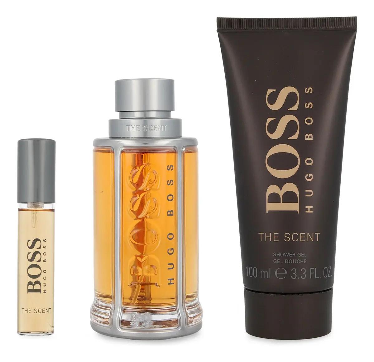 Hugo Boss Set Boss The Scent 3Pzs 100Ml Edt Spray/ Shower Gel 100Ml/ 10Ml Edt Spray - Hombre