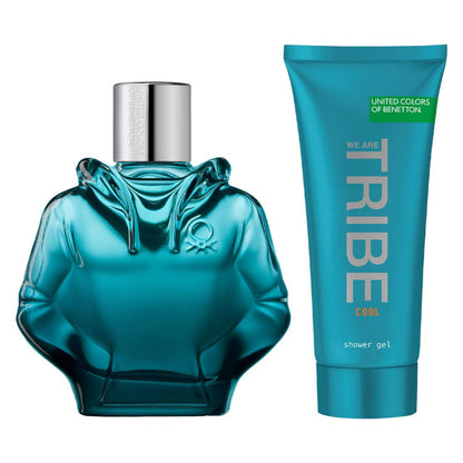 Set Benetton We Are Tribe Cool 2Pzs 90Ml Edt Spray/ Shower Gel 75Ml - Hombre