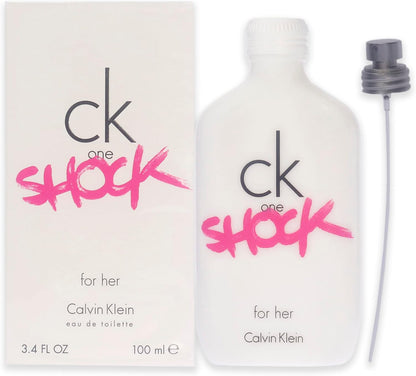 Ck One Shock Dama Calvin Klein 100 ml Edt Spray - Mujer