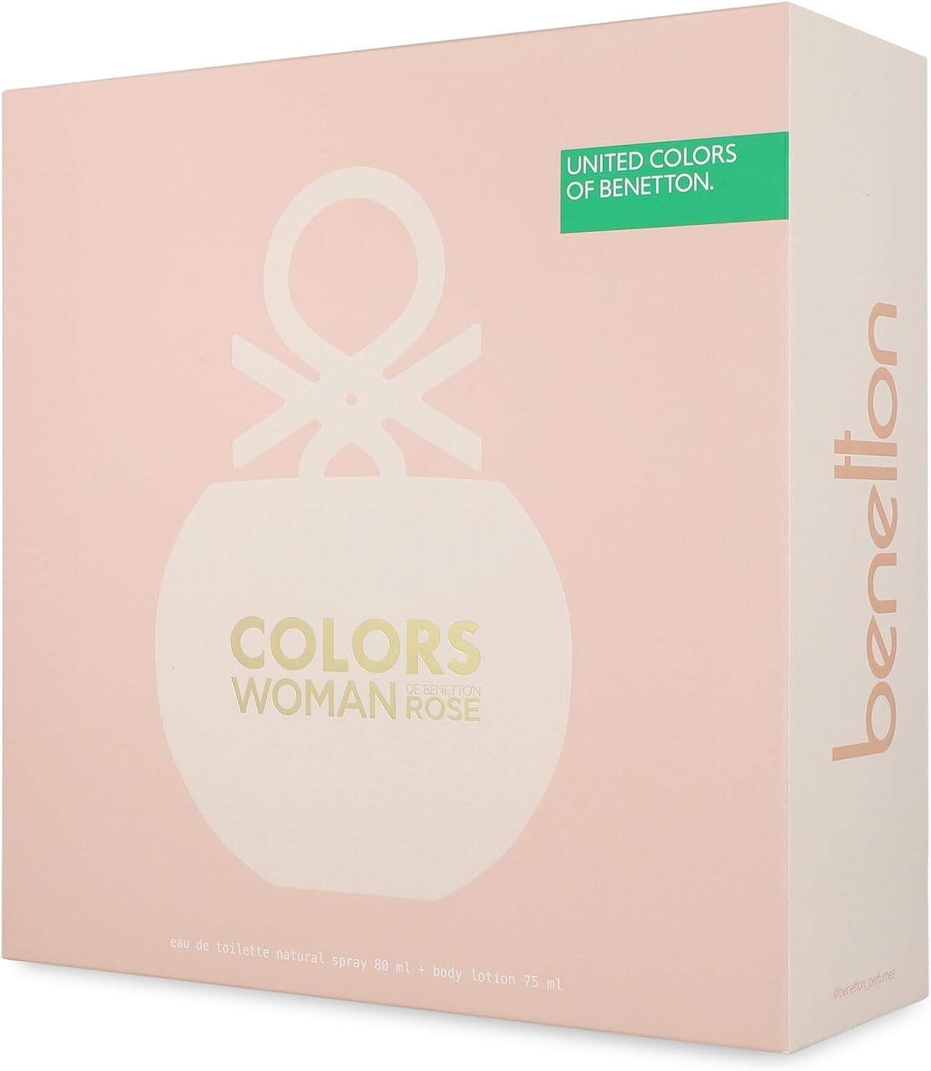 Benetton Set Benetton Colors Rose 2Pzs 80Ml Edt Spray/ Body Lotion 75Ml - Mujer