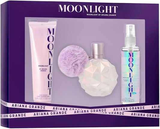Set Ariana Grande Moonlight 3Pzs 100Ml Edp Spray/ Body Souffle 100Ml/ Body Mist 118Ml Spray - Mujer