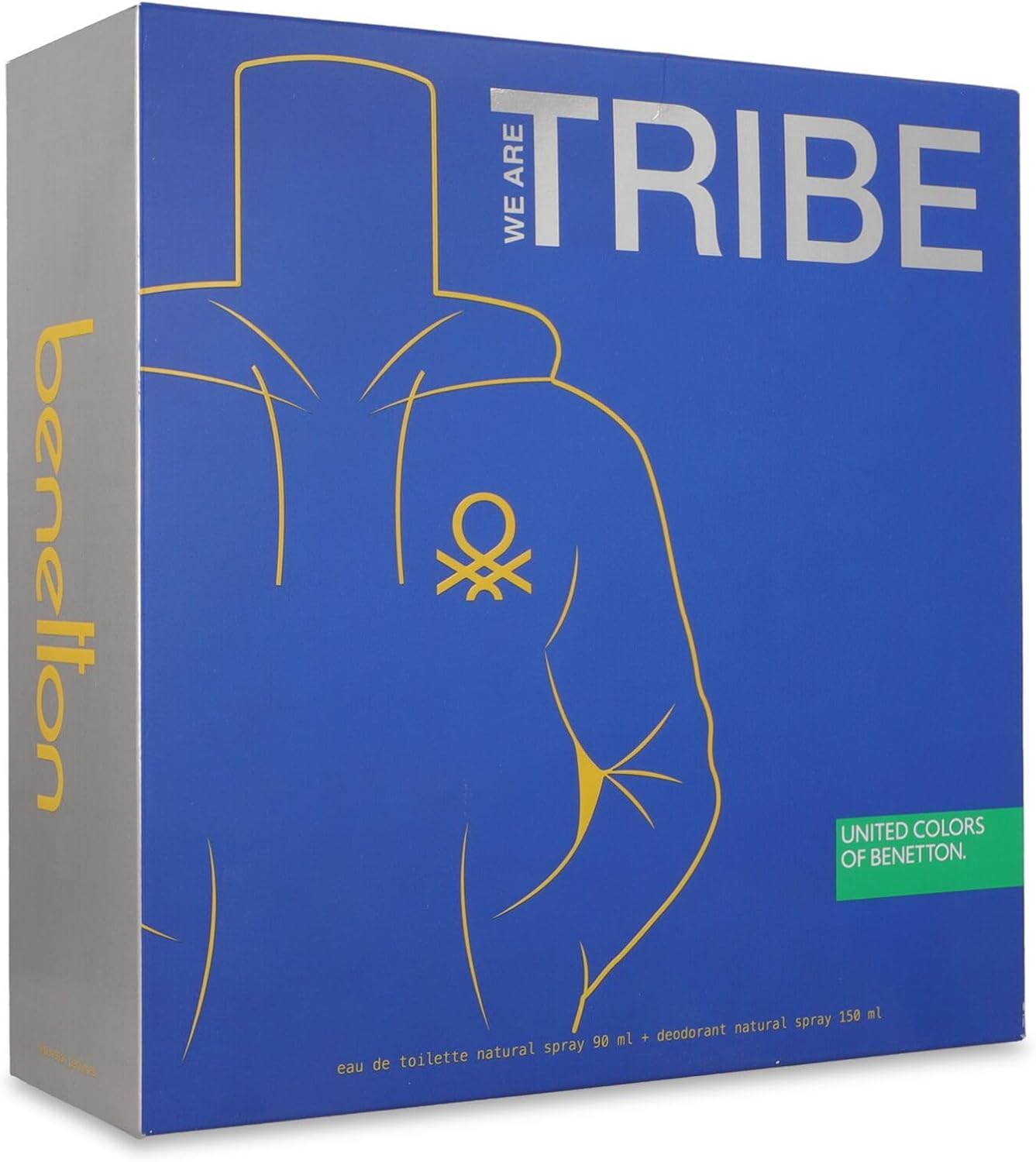 Set Benetton We Are Tribe 2Pzs 90Ml Edt Spray/ Desodorante 150Ml Spray - Hombre
