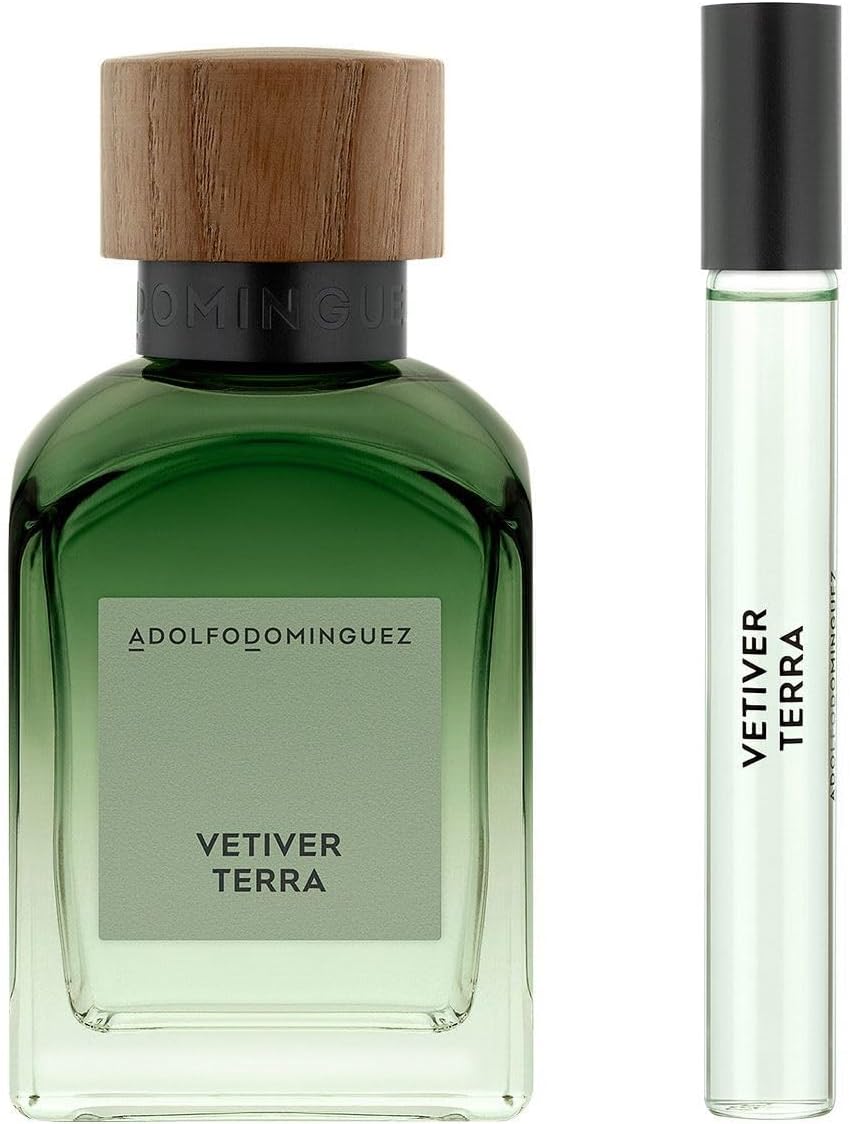 Set Adolfo Dominguez Vetiver Terra 2Pz 120Ml Edp Spray - Hombre