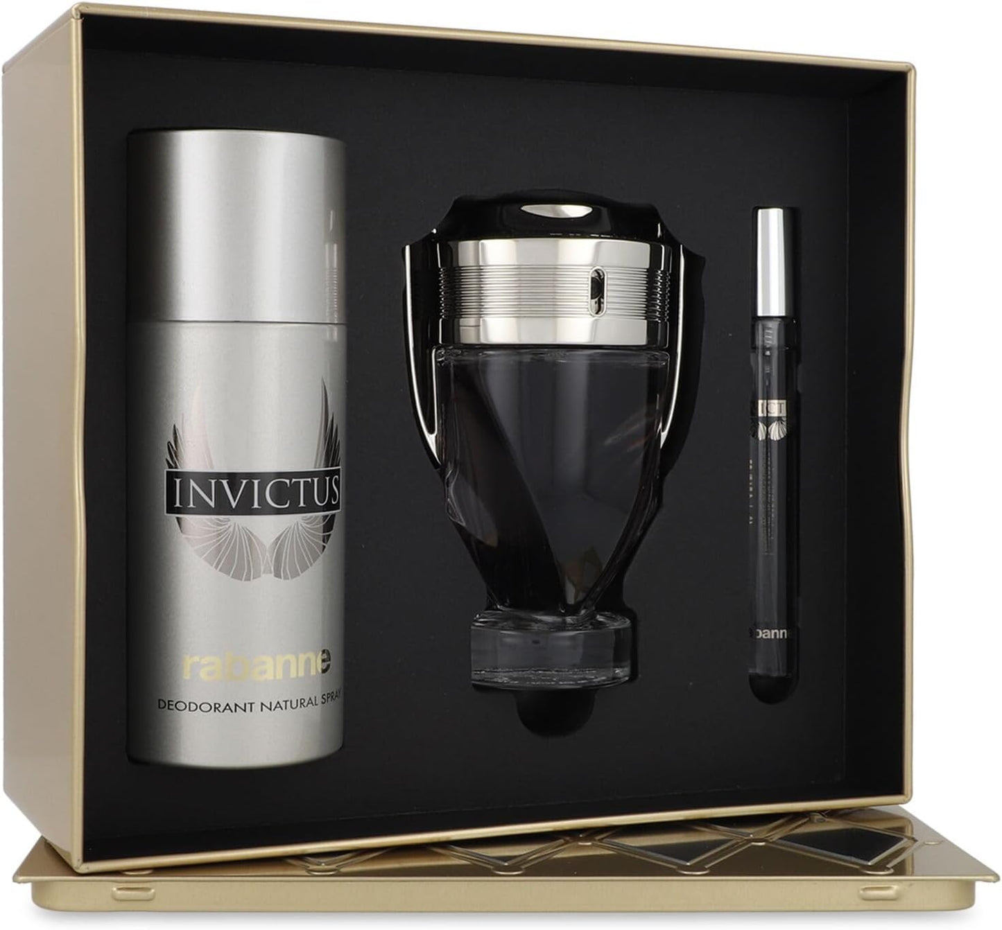 Set Invictus 3Pzs 100Ml Edt Spray/ Desodorante 150Ml Spray/ 10Ml Edt Spray - Hombre