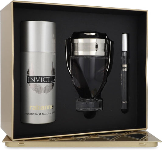 Set Invictus 3Pzs 100Ml Edt Spray/ Desodorante 150Ml Spray/ 10Ml Edt Spray - Hombre
