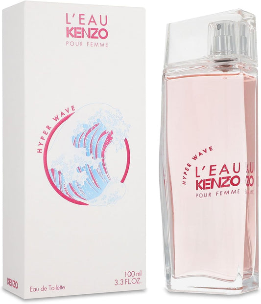 L'Eau Kenzo Hyper Wave Pour Femme 100Ml Edt Spray - Mujer