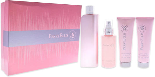 Set Perry Ellis 18 4Pz 100Ml Edp Spray - Mujer