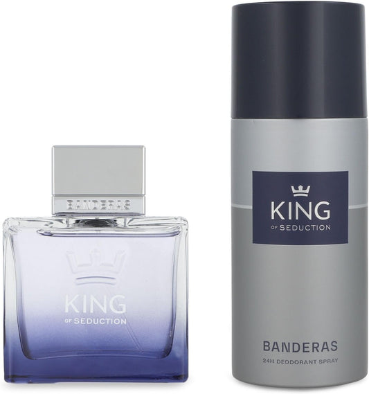Banderas Set Banderas King Of Seduction 2Pzs 100Ml Edt Spray/ Desodorante 150Ml Spray - Hombre
