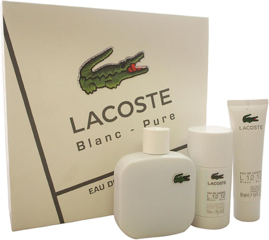 Set Lacoste Blanc 3Pz 100 Edt Spray Lacoste - Hombre