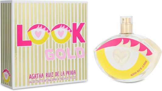 Look Gold Dama Agatha Ruiz De La Prada 80 ml Edt Spray - Mujer