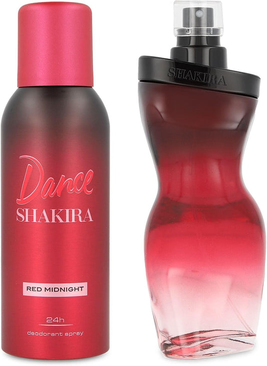 Set Shakira Dance Red Midnight 2Pzs 80Ml Edt Spray/ Desodorante 150Ml Spray - Mujer